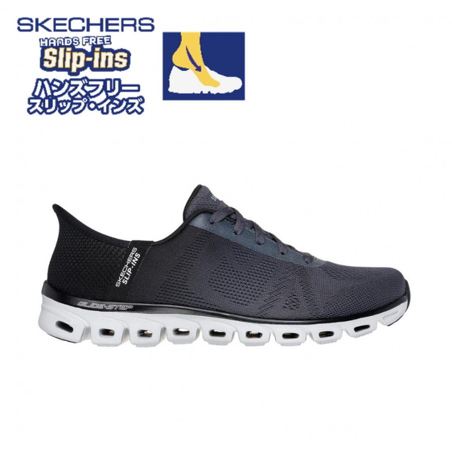 黒誠 スケッチャーズ SKECHERS レディース スニーカー スリップインズ SLIP