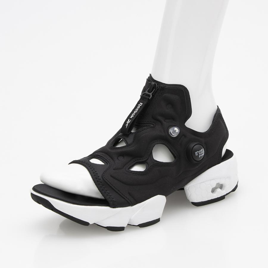 リーボック インスタポンプフューリー サンダル ジップ INSTAPUMP FURY SANDAL ZIP 100202019 レディース スポーツサンダル ： ブラック Reebokの画像