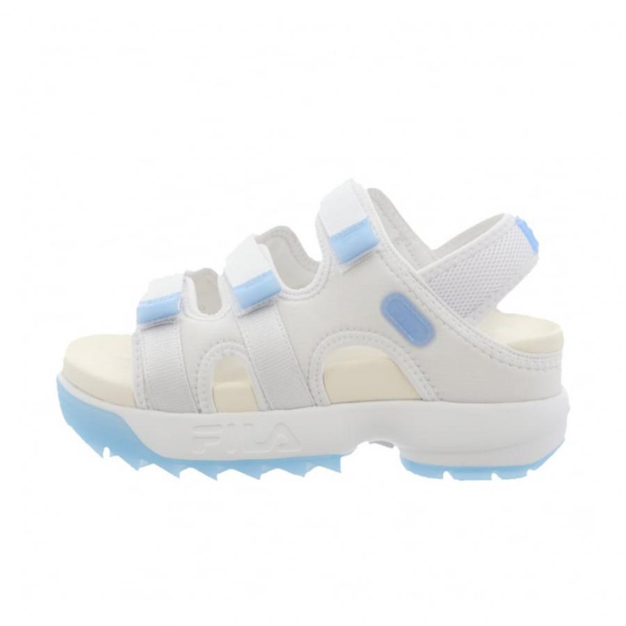 27cm 1回のみ使用 ディスラプター FILA サンダル ホワイト/ブルー FILA（フィラ） ディスラプター SD パフィー USS24036 109 レディース