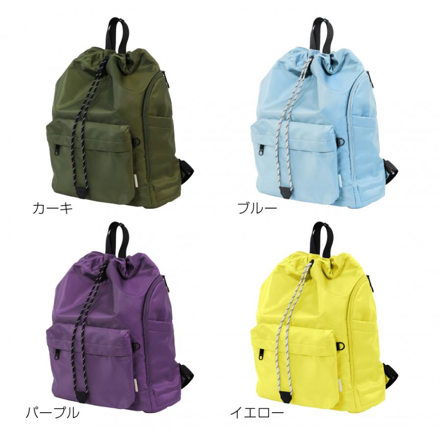 TIGORA（ティゴラ） 大きくひらくリュックサック 巾着リュックサック