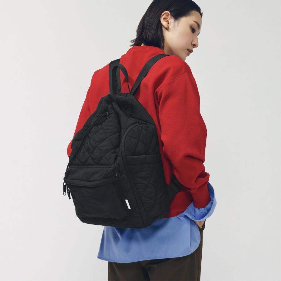 TIGORA（ティゴラ） 大きくひらくリュックサック キルティングBK