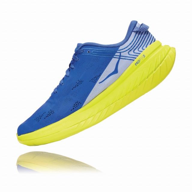 ホカオネオネ CARBON X カーボンX 1102886 ABEP メンズ 陸上 厚底 ランニングシューズ ： ブルー×イエロー HOKA ONE ONE スポーツ マラソン、ランニング W1239030897(10985円)