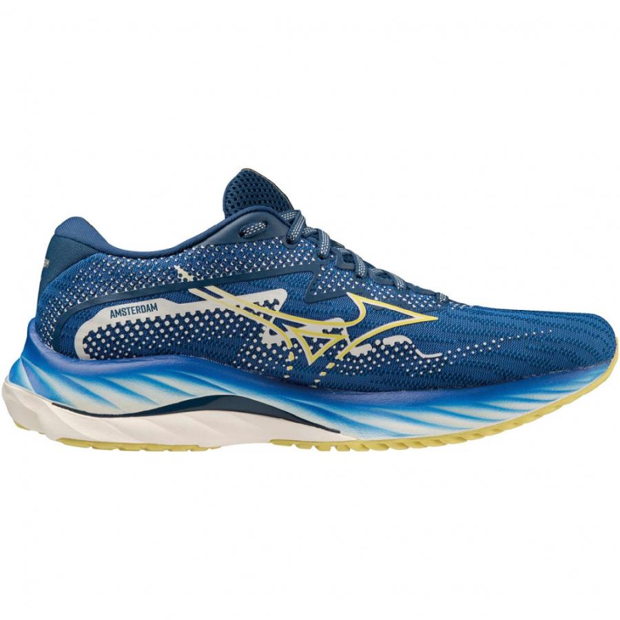 ミズノ WAVE RIDER 27 ウエーブライダー27 J1GC236201 メンズ 陸上/ランニング ランニングシューズ 2E : ブルー MIZUNO｜alpen-group｜02