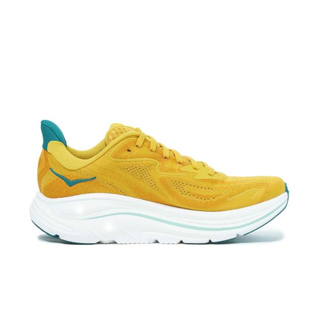 ホカ CLIFTON 10 クリフトン 10 1162030 メンズ 陸上/ランニング ランニングシューズ D クリフトン10 : イエロー×ホワイト HOKAの画像