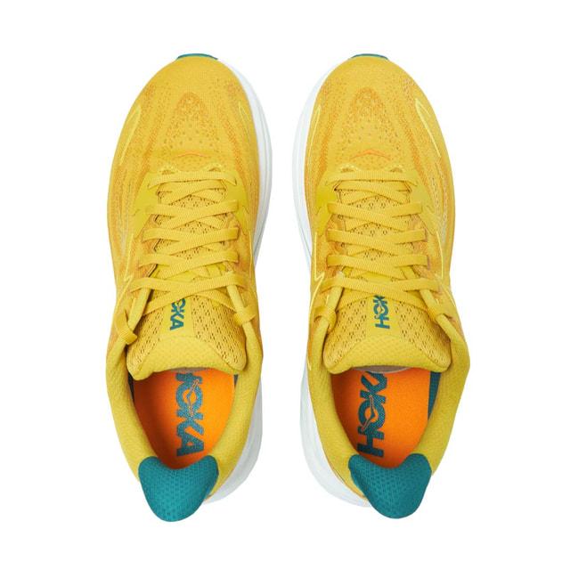 ホカ CLIFTON 10 クリフトン 10 1162030 メンズ 陸上/ランニング ランニングシューズ D クリフトン10 : イエロー×ホワイト HOKAの画像