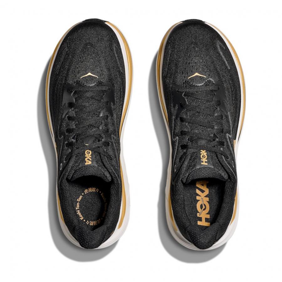 HOKA CLIFTON 10 ブラック/ゴールド　ワイド26cm HOKA ONEONE（ホカ オネオネ） ホカ CLIFTON 10 WIDE クリフトン 10