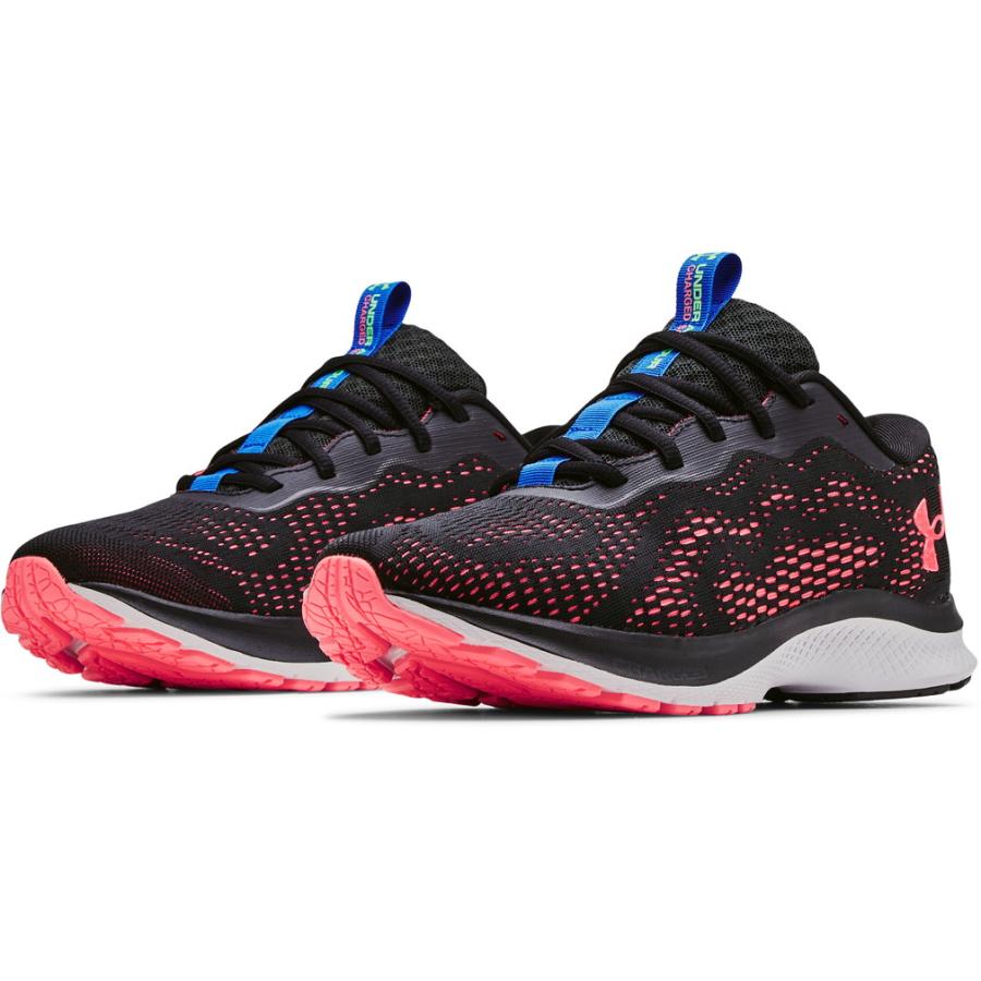 アンダーアーマー UA W Charged Bandit 3024189 001 レディース 陸上 ランニングシューズ ブラック×ピンク UNDER ARMOUR :4309735021:アルペングループヤフー店 通販 アンダーアーマー UNDER ARMOUR 灰色 グレー 黒色 ブラック 銀色 シルバー アンダーアーマー
