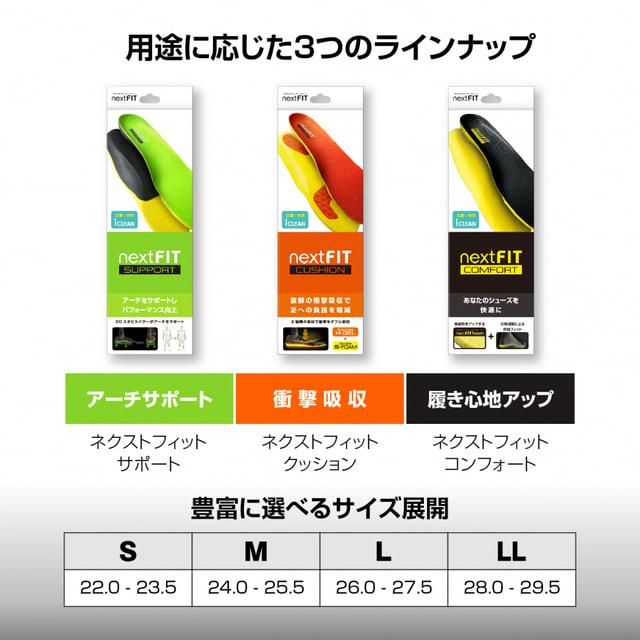 ネクストフィット インソール コンフォート COMFORT 履き心地アップ