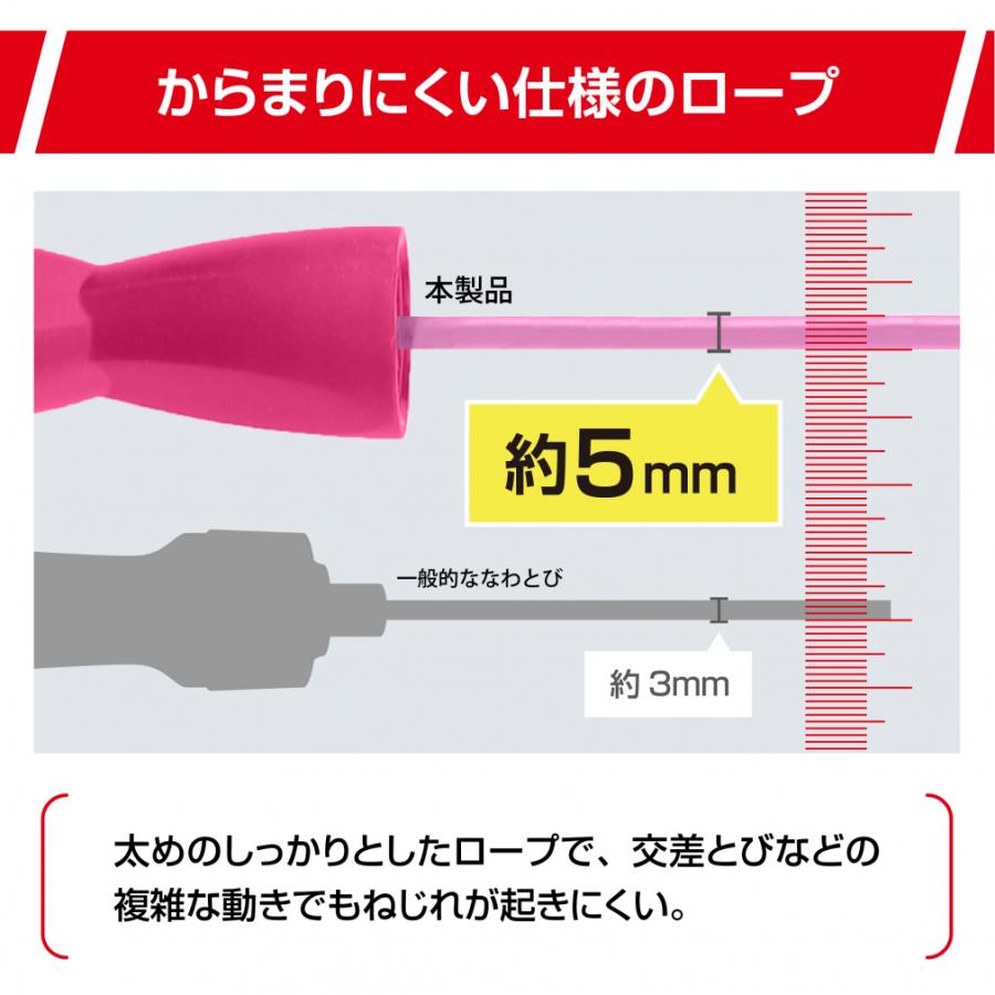 TIGORA（ティゴラ） からまりにくい!跳んdeなわとび ジャンプロープ