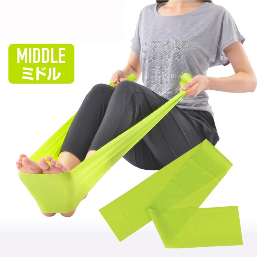 TIGORA（ティゴラ） ラテックスバンド ミドル エクササイズバンド ゴム