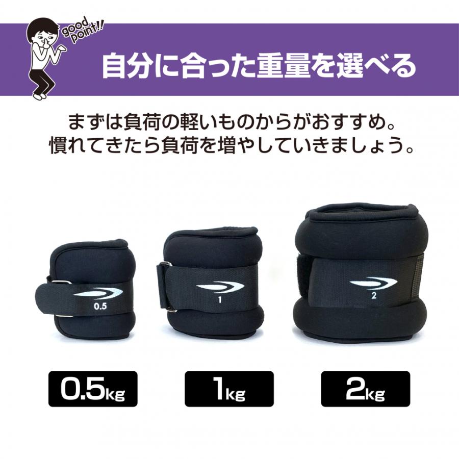 TIGORA（ティゴラ） ずっしりウェイト 1kg×2個 リストウェイト