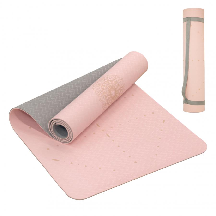 TIGORA ティゴラ TPE デザインヨガマット6mm ピンク 183×61cm TR