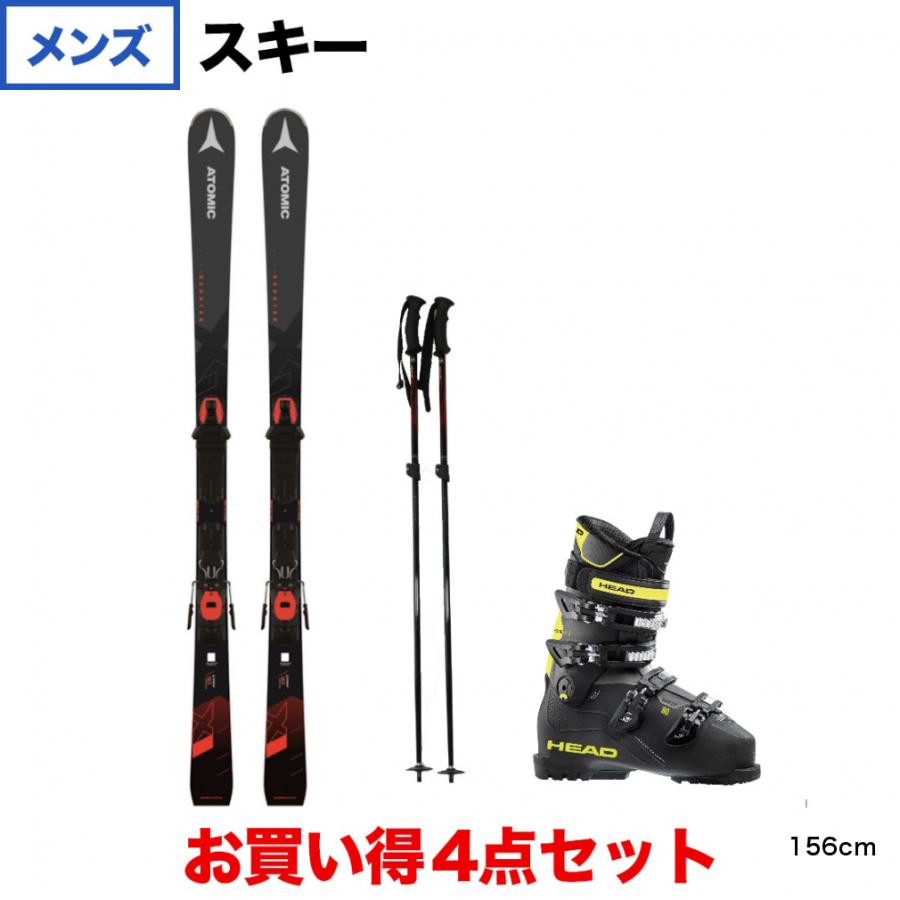 アトミック REDSTER XI＋M 10 GW ＆ HEAD ＆ HEAT 伸縮ポール AL-AJS 板＋ビンディング＋ブーツ＋ポール セット メンズ スキー ATOMIC｜alpen-group｜02