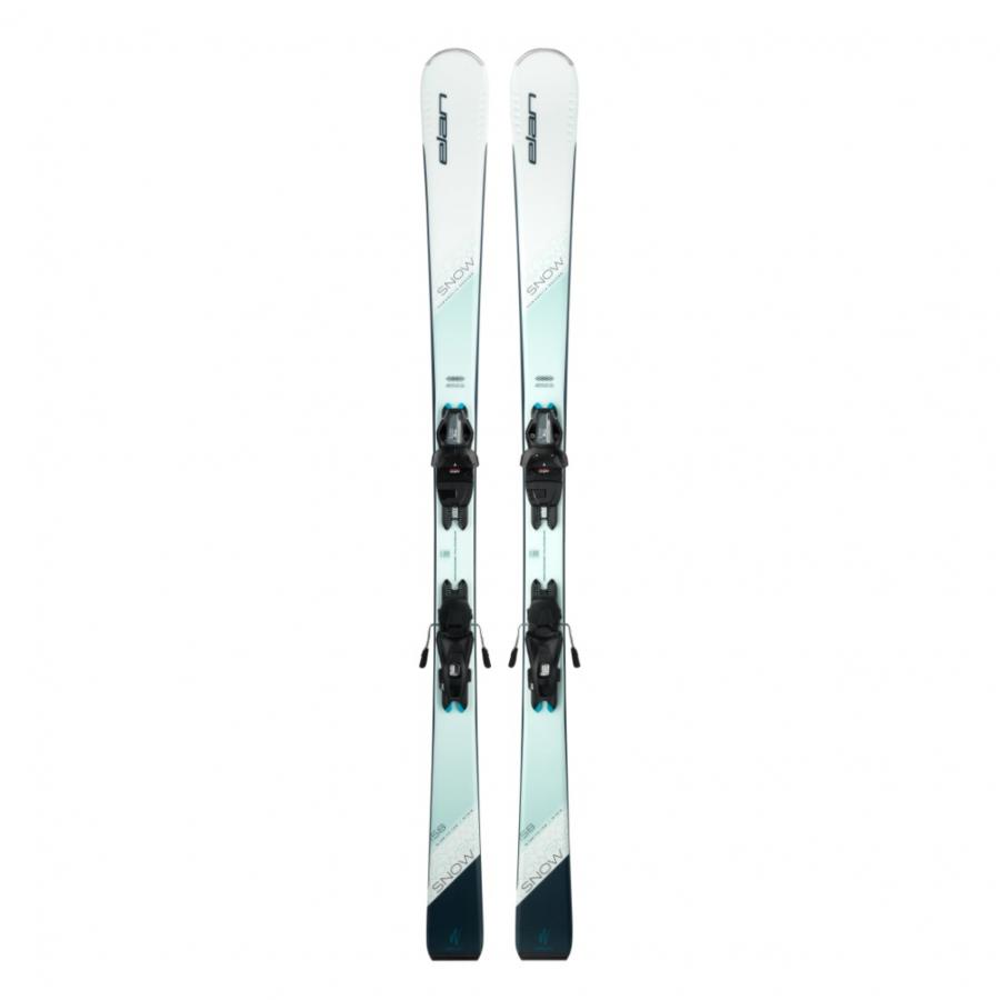 エラン SNOW WHITE LS ACKKJE23 23-24年モデル レディース スキー 板 ビンディング付き : ペールブルー×ホワイト ELAN