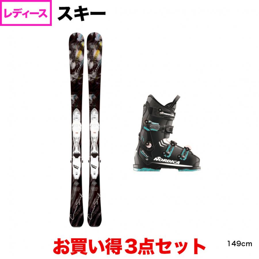 スワロー KIARA ADVANCE ＆ NORDICA TREND 3 W 板＋ビンディング＋ブーツ セット レディース スキー｜alpen-group｜02