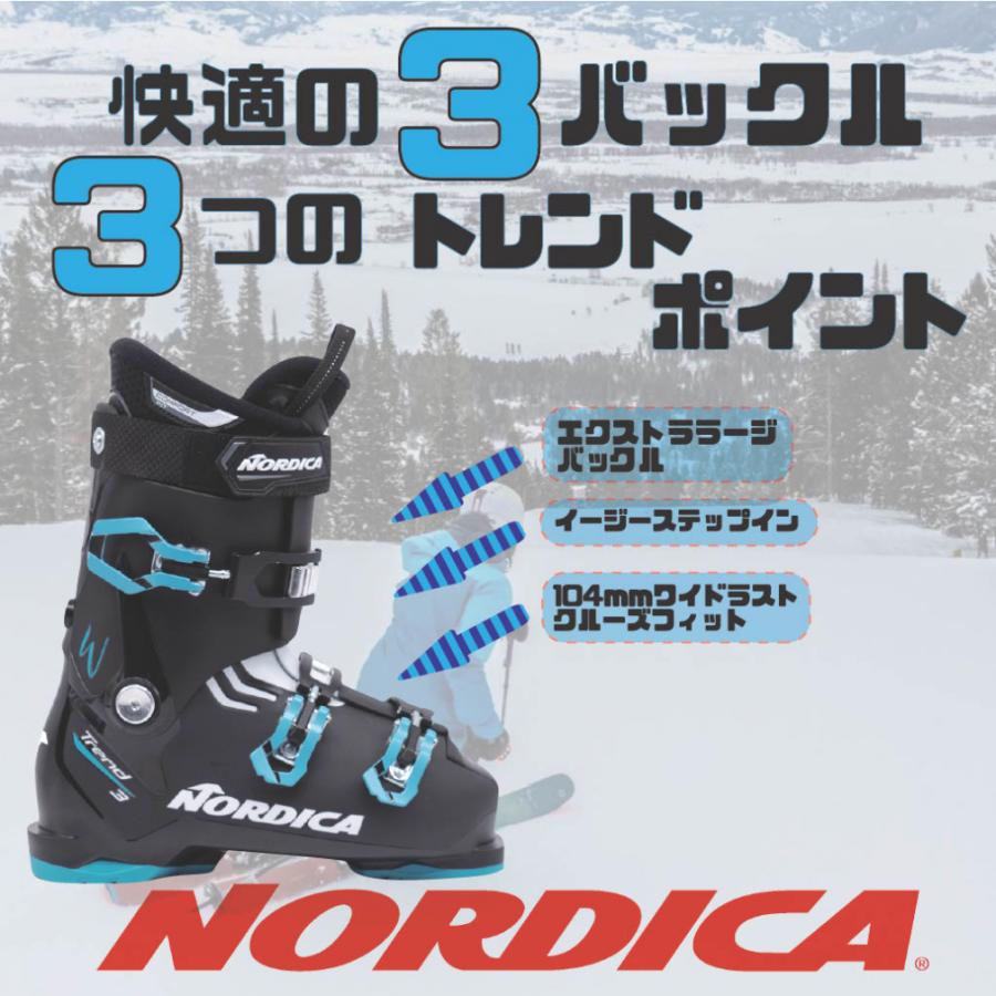 スワロー KIARA ADVANCE ＆ NORDICA TREND 3 W 板＋ビンディング＋ブーツ セット レディース スキー｜alpen-group｜06