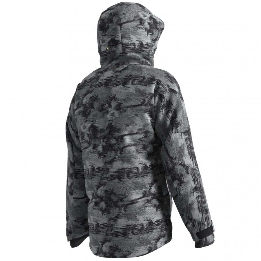 Salomon グレー スキーウェア フード付き SALOMON（サロモン） メンズ スキー ジャケット トランスファー