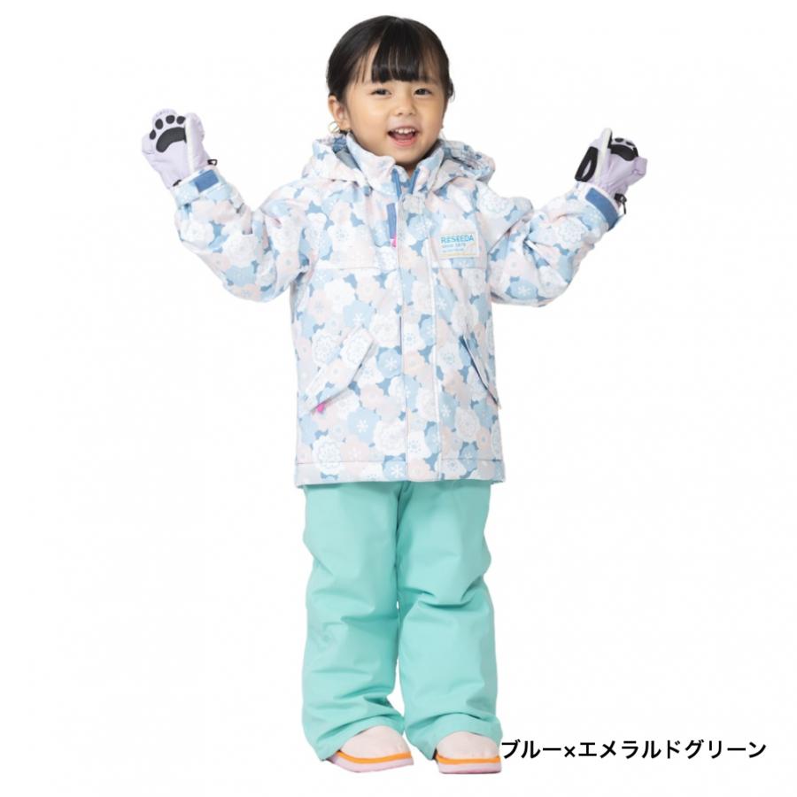 13E✨新品✨RESSEDA✨スキーウェア 上下セット キッズ110 RESEEDA（レセーダ） ジュニア キッズ 子供 スキー ウェア上下セット