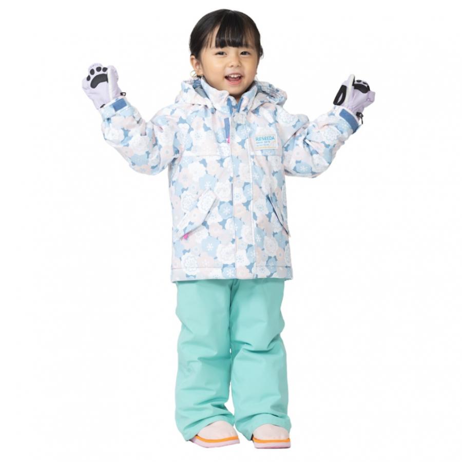 13E✨新品✨RESSEDA✨スキーウェア 上下セット キッズ110 RESEEDA（レセーダ） オンヨネ キッズ ジュニア スキーウェア 上下
