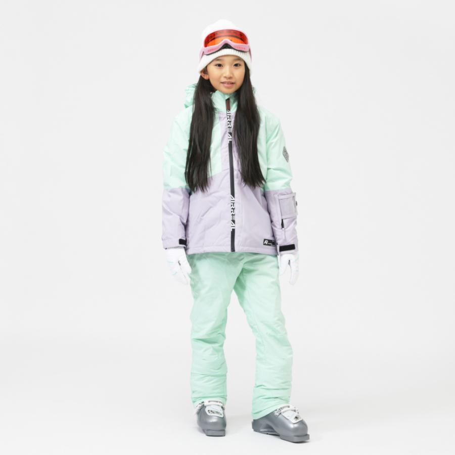エアリアル ジュニア キッズ 子供 スキー ウェア上下セット ガールズ