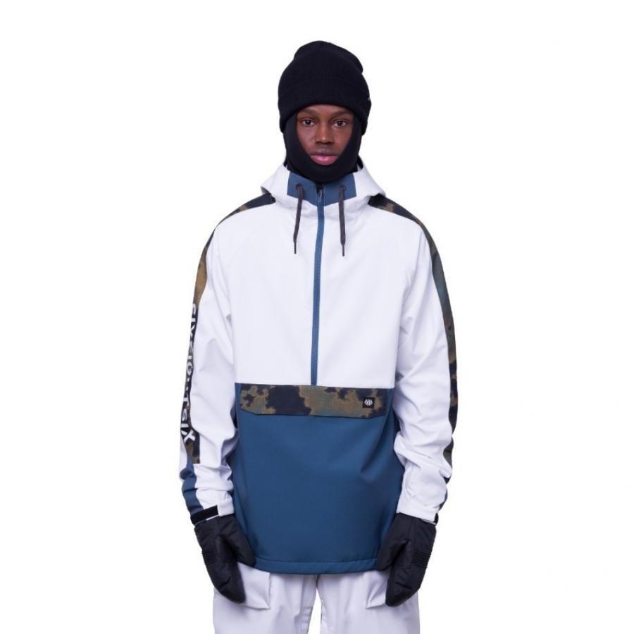 未使用 SESSIONS スノーボードウェア アノラックジャケット SS スポーツウェア [シックスエイトシックス] メンズ WATERPROOF ANORAK