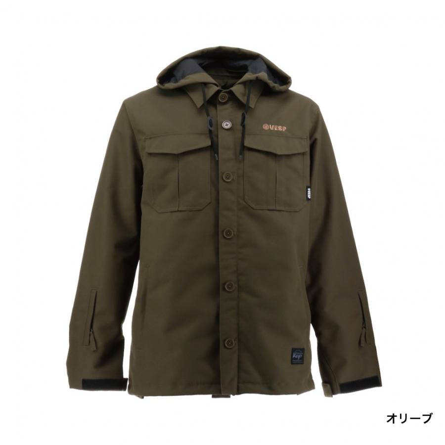 VESP（ベスプ） メンズ スノーボード ジャケット TWOWAY MILITALY