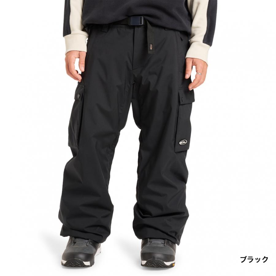 Quiksilver スノーボード用パンツ ブラック Quiksilver（クイックシルバー） メンズ スノーボード パンツ SNOW