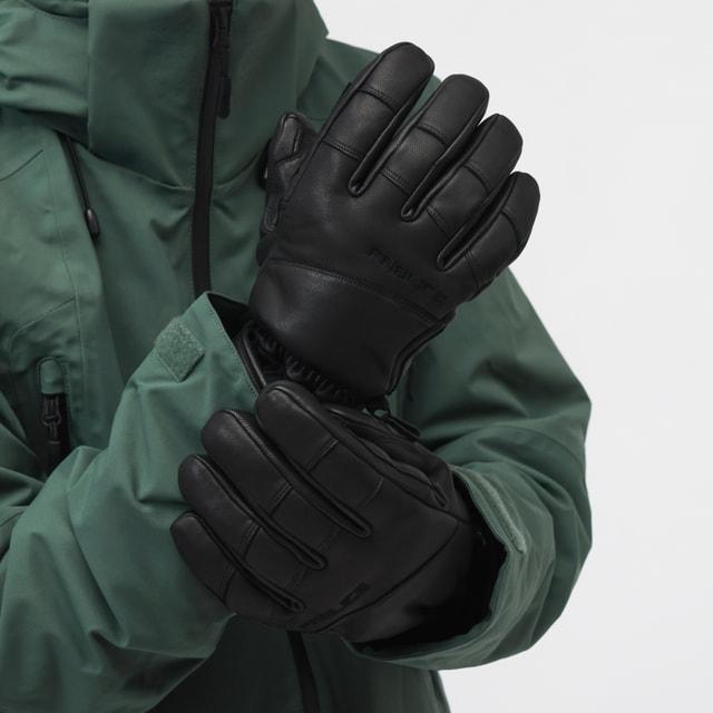 FABLICE スキーグローブ　サイズO 牛革　山羊革　未使用品 FABLICE（ファブリス） メンズ スキー グローブ ユニ スキーレザー