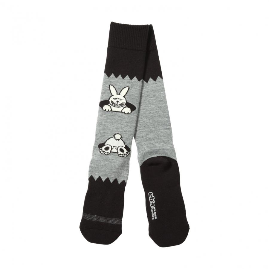 EVISU（エヴィス） ebs メンズ スキー/スノーボード ソックス VERY WARM RABBIT_ 4500458 ： グレー ebs ...