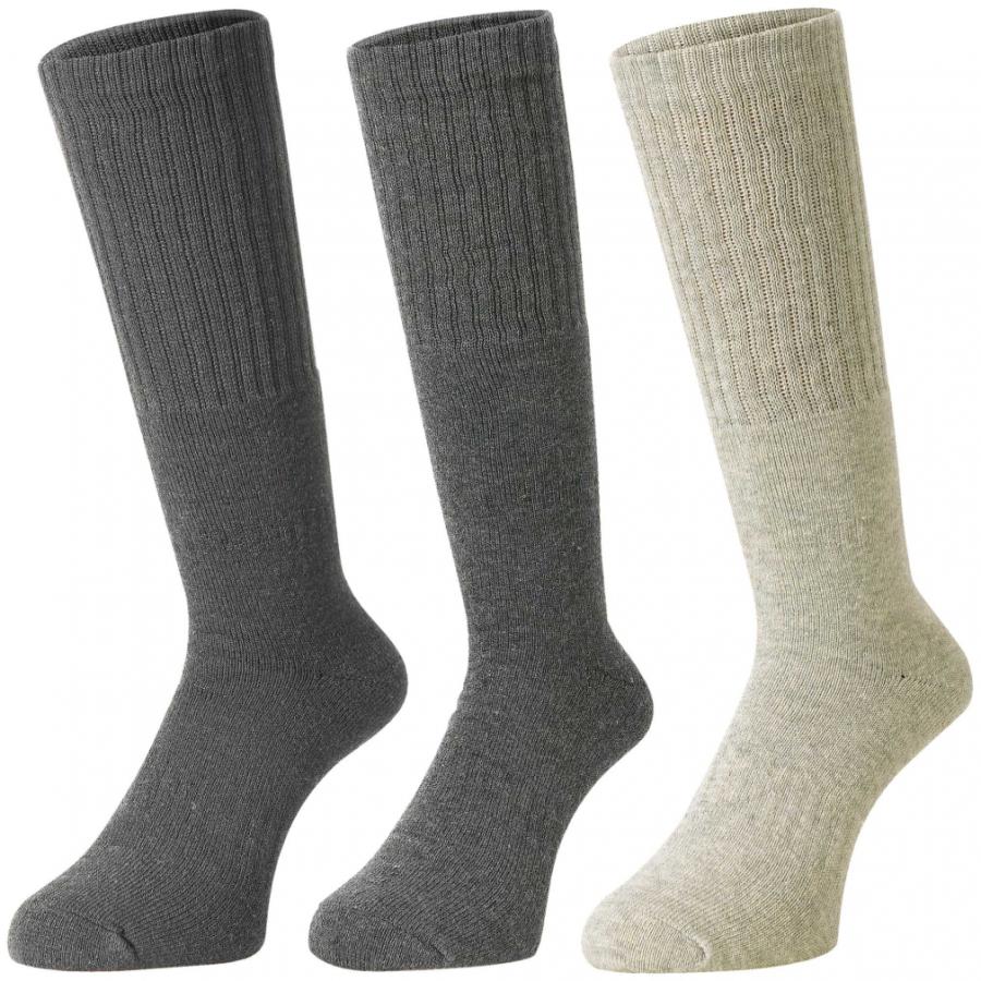 マイン メンズ スキー/スノーボード ソックス 3足組【パイル編み 抗菌