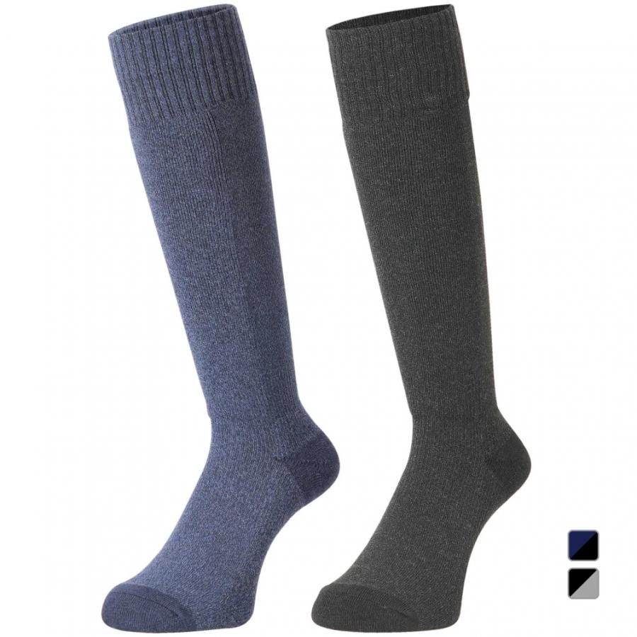 新品 kenneth field ウールソックス 2足セット マイン メンズ スキー/スノーボード ソックス 2足組【パイル編み 抗菌