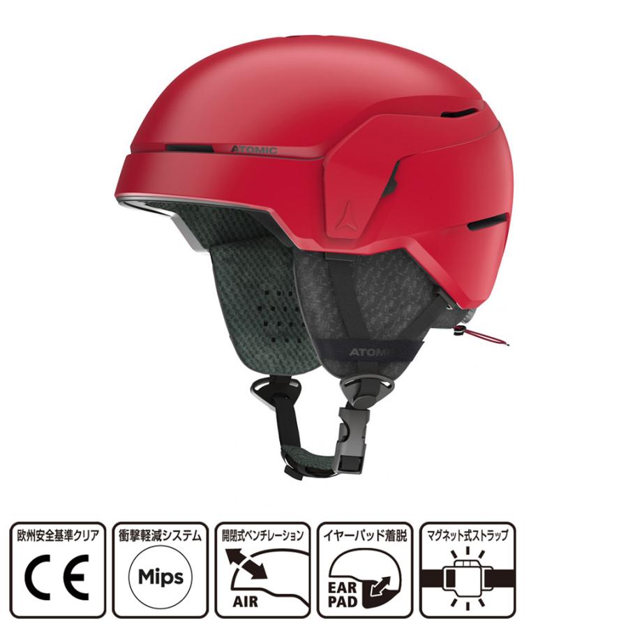 ATOMIC スキー・スノーボード用ヘルメット M レッド ATOMIC（アトミック） REVENT JR_AN5006758S AN5006758S ジュニア