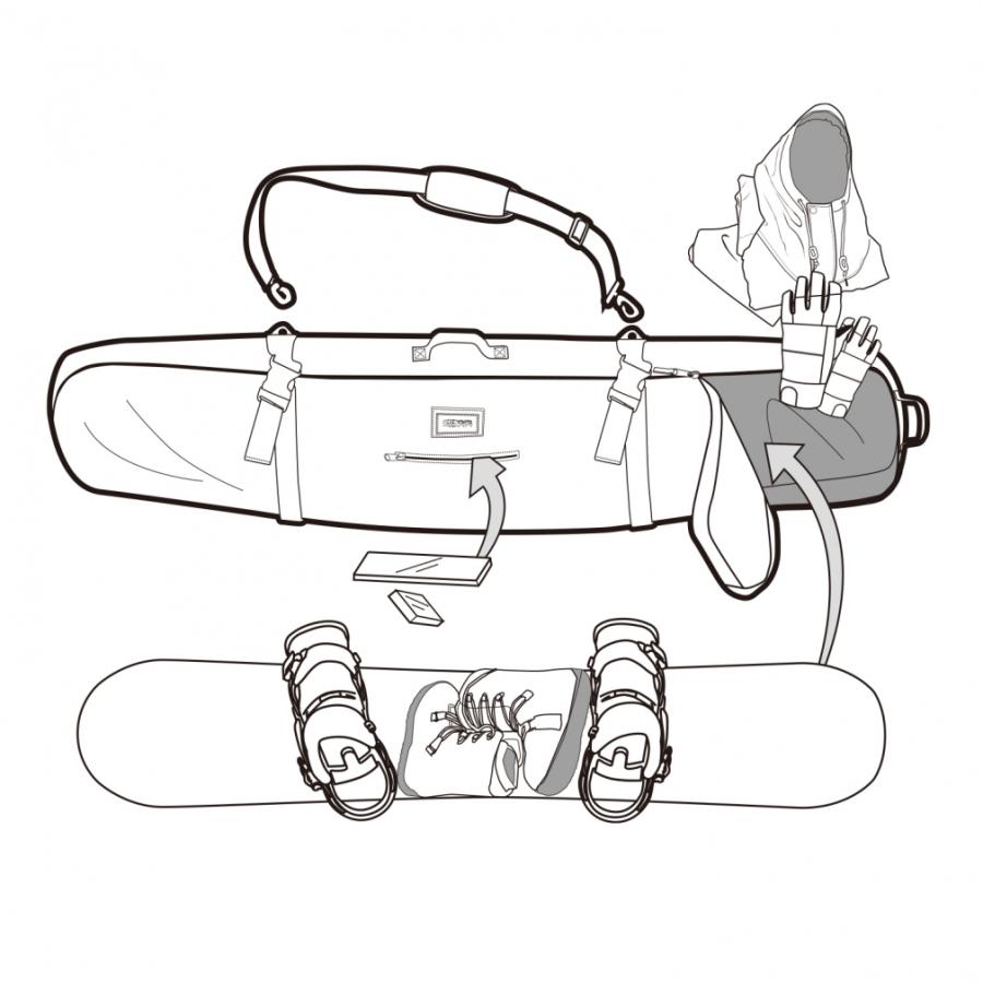 EVISU（エヴィス） エビス BOARD PACK 152cm 4400342 スノーボード