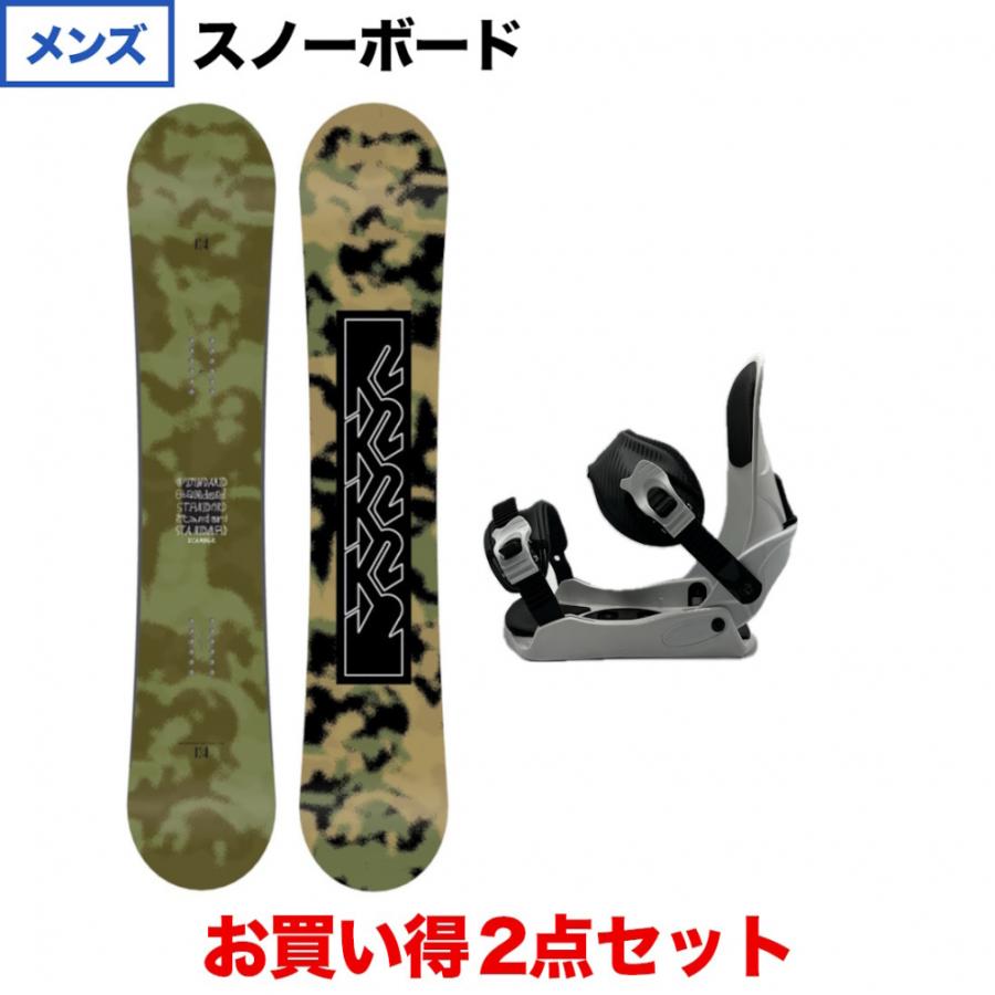 K2 ケーツー STANDARD CAMBER ＆ Kissmark CAUSE WH/BK ML メンズ