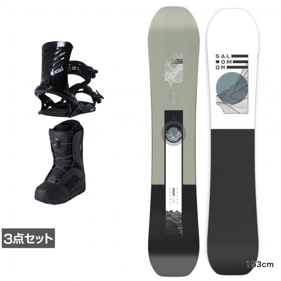 O3 SALOMON 156cm メンズスノーボードセット SALOMON（サロモン） SIGHT SMU ＆ FX ONE ＆ JAFFE ブラック 板＋