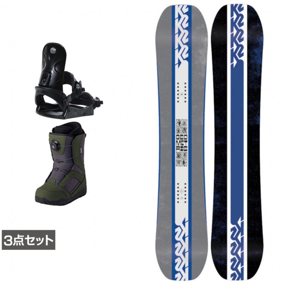 K2 ケーツー GEOMETRIC ＆ コーズ ＆ JAFFE カーキ 板＋ビンディング＋