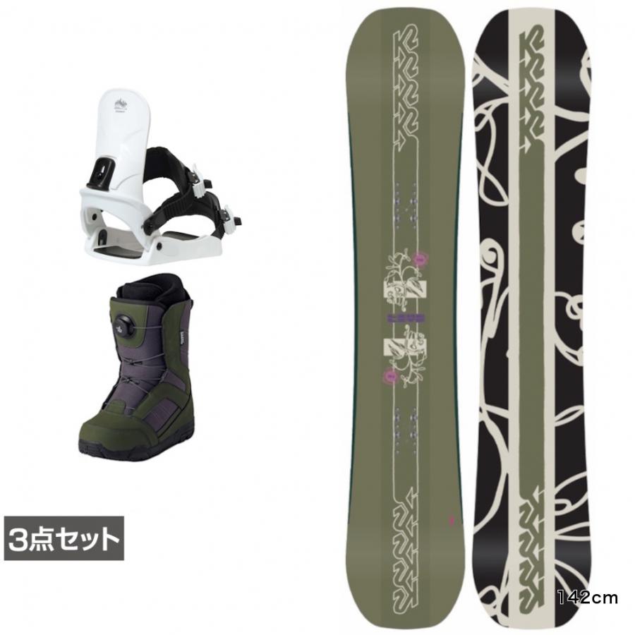 K2 ケーツー LIME LITE ＆ CAUSE ＆ JAFFE カーキ 板＋ビンディング＋