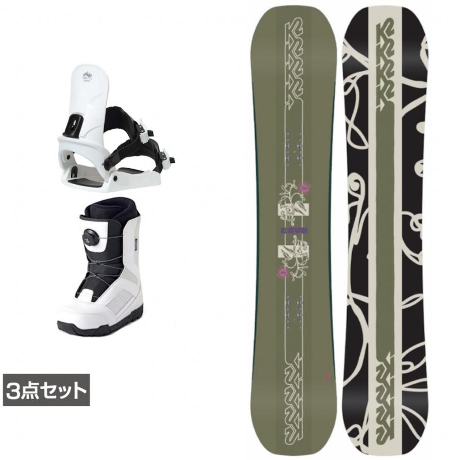 K2 ケーツー LIME LITE ＆ CAUSE ＆ JAFFE ホワイト 板＋ビンディング