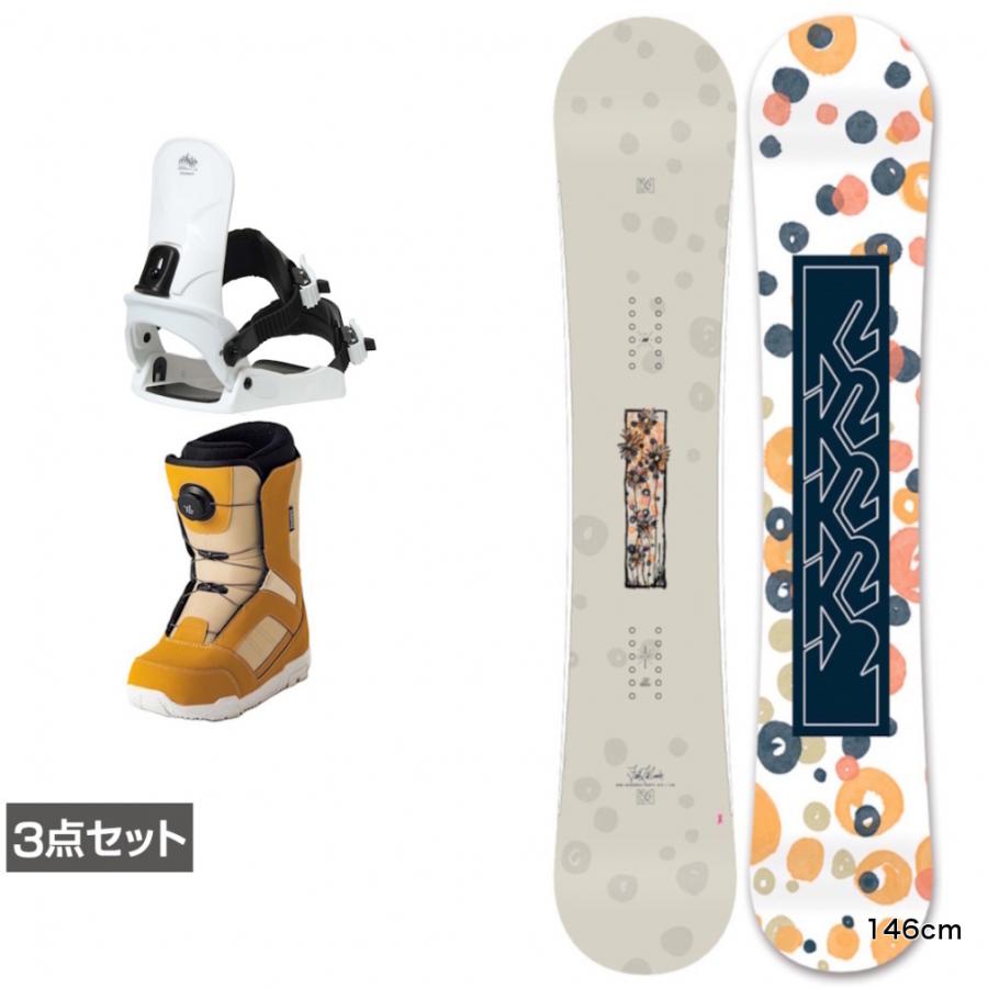 K2 HAPPY HOUR 154cm ビンディングセット【送料無料】 K2 ケーツー FIRST LITE CAMBER ＆ CAUSE ＆ JAFFE ブラウン 板＋