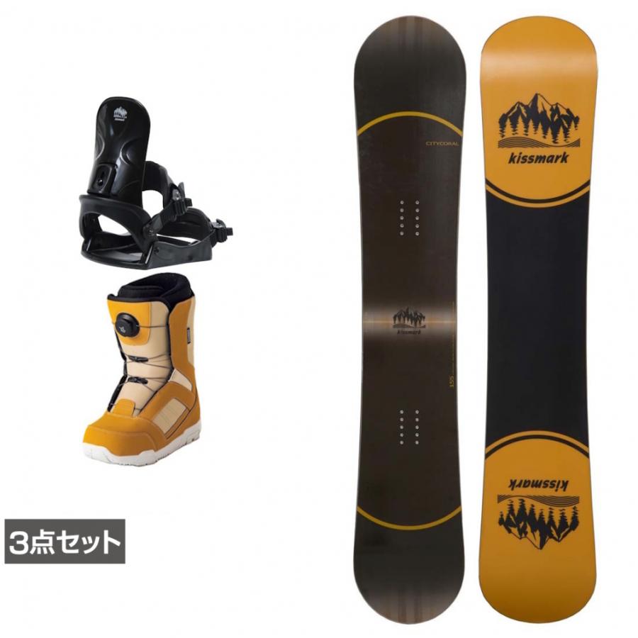 KISSMARK キスマーク　スノーボード　ビンディング　セット　125 子供 kissmark（キスマーク） シティコーラル ＆ コーズ ＆ JAFFE ブラウン
