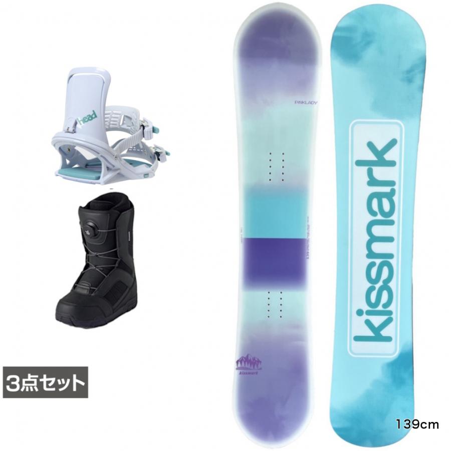 kissmarkスノーボード4点セット kissmark（キスマーク） シティコーラル ＆ FX ONE ＆ JAFFE ブラック