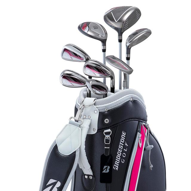 【未使用】BRIDGESTONE BG-100L キャディバッグ ヘッドカバー付 BRIDGESTONE GOLF ブリヂストン レディース BSG BG-100L キャディ