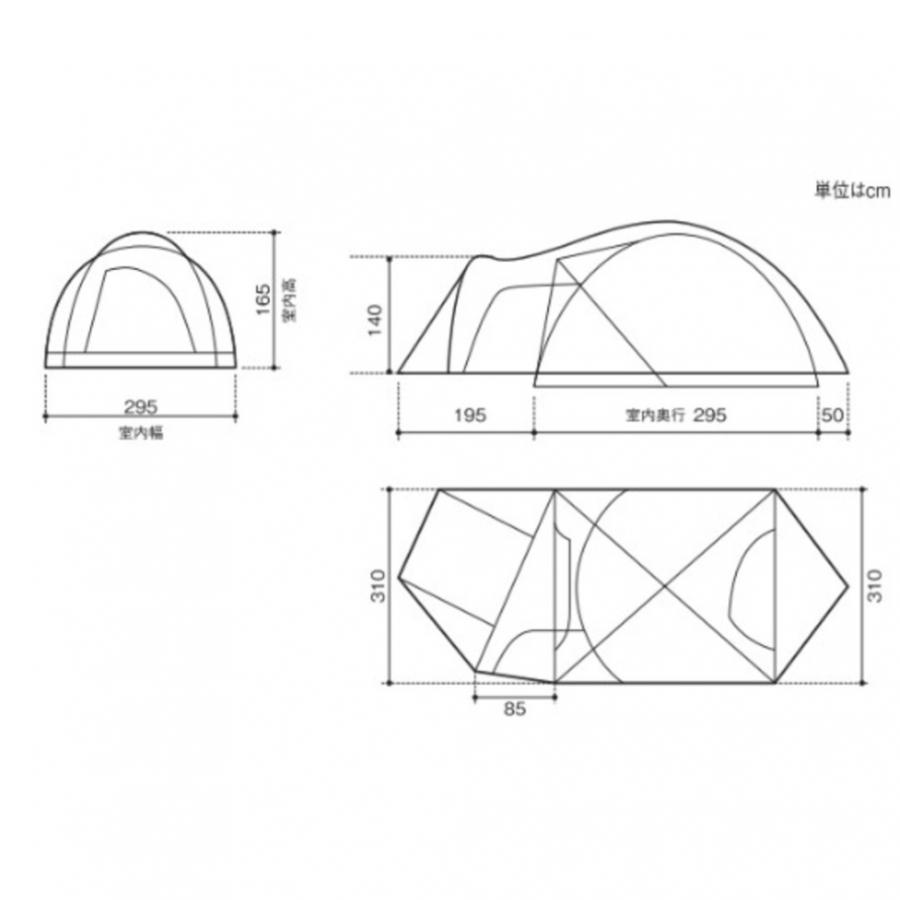 snow peak（スノーピーク） アメニティドームL 4〜5人用 SDE-003RD