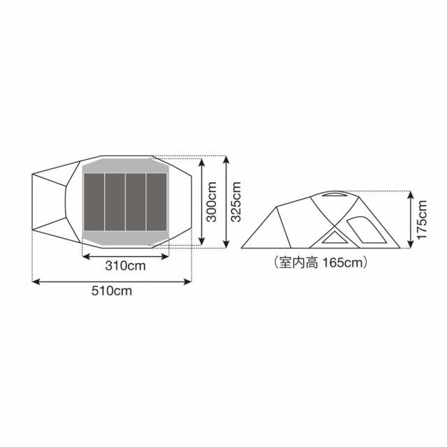 スノーピーク ランドブリーズPro.4 SD-644 キャンプ ドームテント 大型 4人用 5人用 6人用 snow peak｜alpen-group｜09