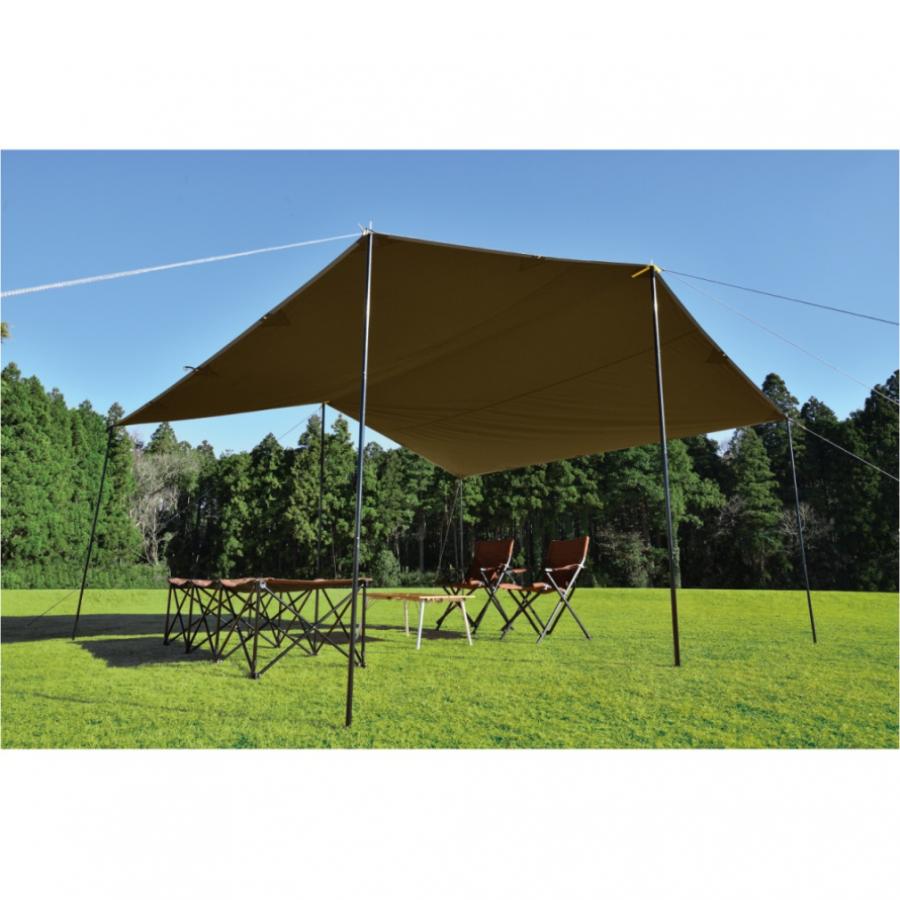 UNIFLAME（ユニフレーム） REVOスクエアタープ 4×4 TC/TAN 682333