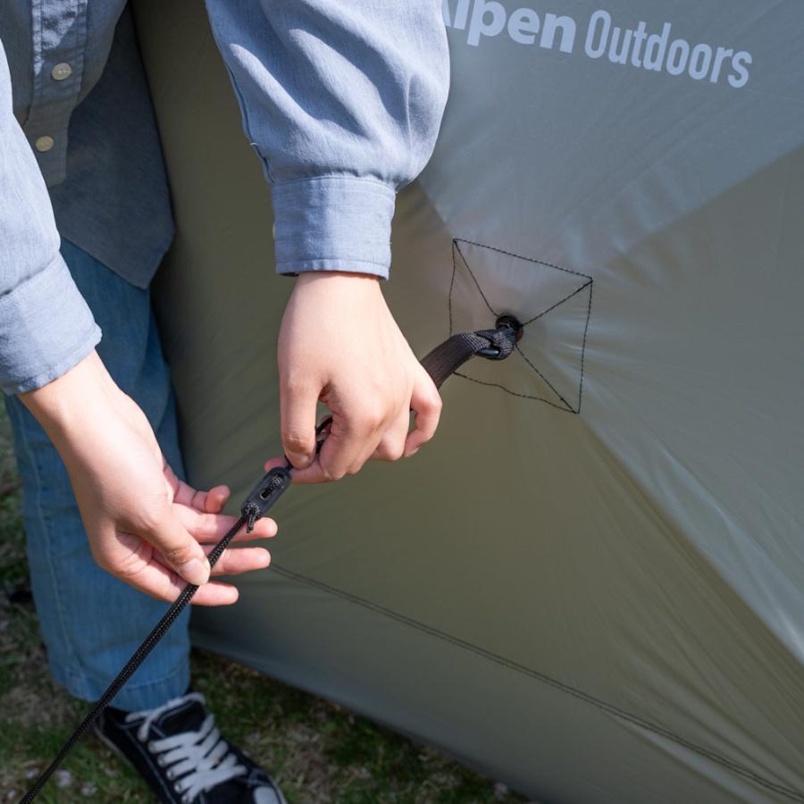 アルペンアウトドアーズ 完全遮光 スクエアサンシェード キャンプ