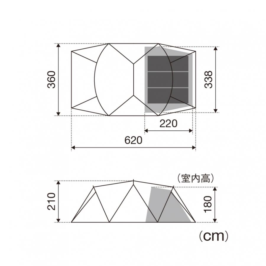 snow peak（スノーピーク） ランドネストシェルター 4人用 TP-259