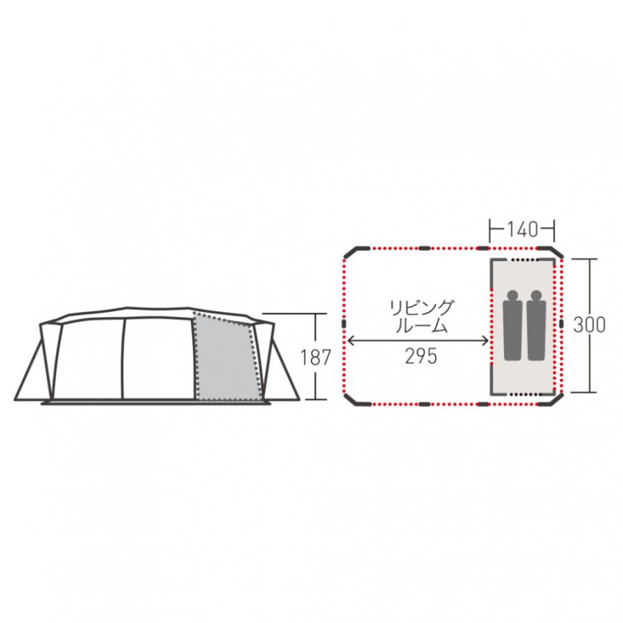 オガワ アポロン ＆ インナーT/C 2人用 2788 3518 キャンプ スクリーンテント インナーテント Ogawa｜alpen-group｜13