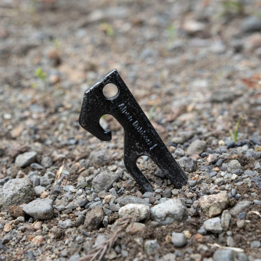 アルペンアウトドアーズ 鍛造ヘッドペグ25 12本セット キャンプ ペグ