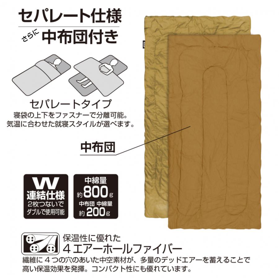 IGNIO（イグニオ） 中布団付き封筒型スリーピングバッグ IG 910SB BE5